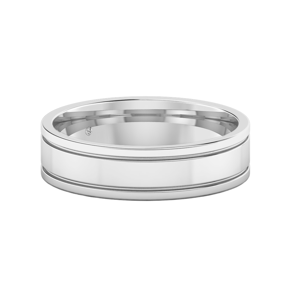 18K White Gold