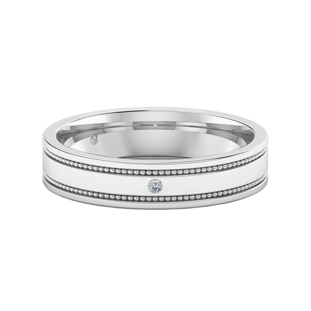 18K White Gold