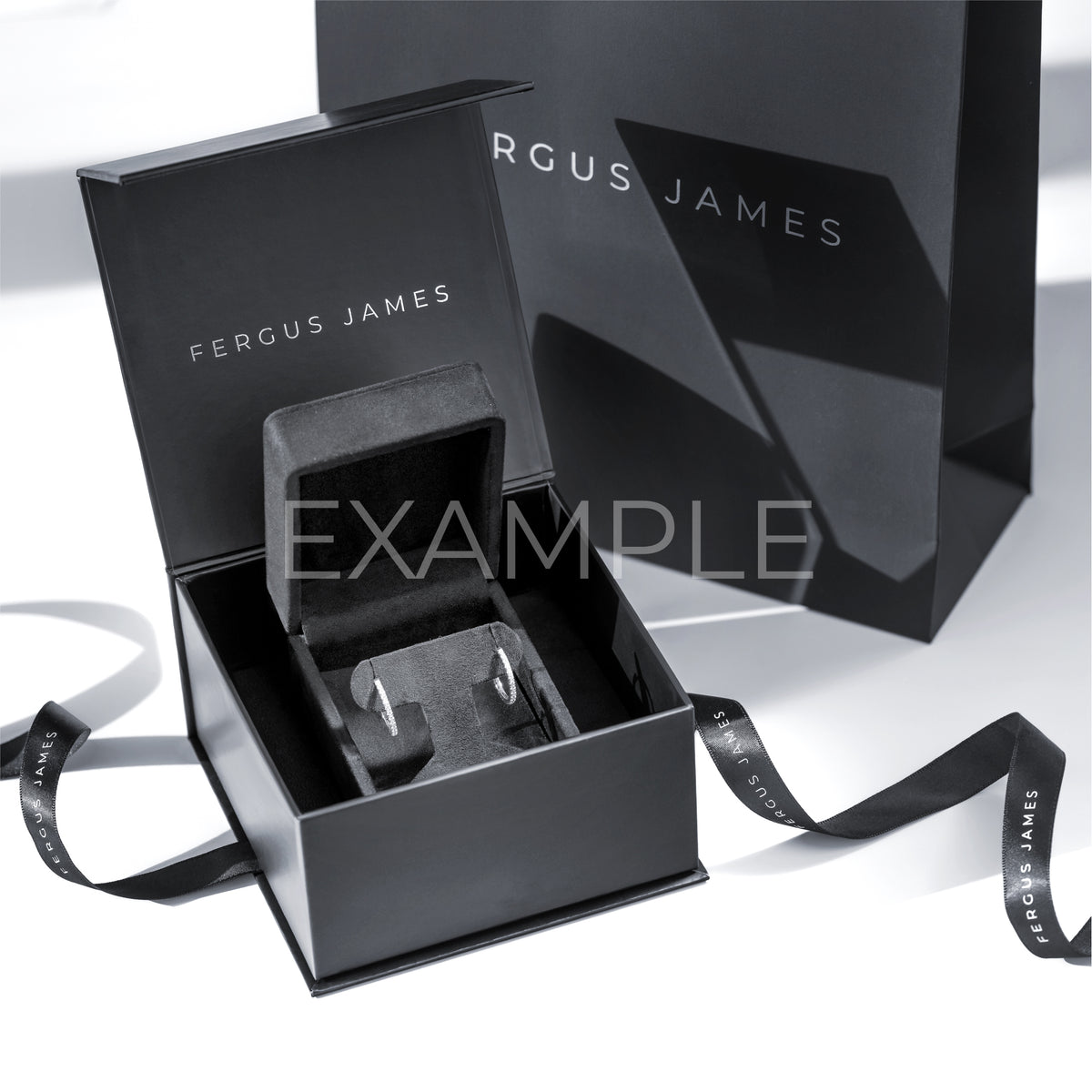 Y Letter Lab-Grown Diamond Single Stud Earring White Gold