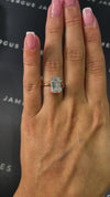 4 Carat Lab-Grown Solitaire Engagement Ring - Emerald Diamond