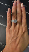 3 Carat Lab-Grown Diamond Band Engagement Ring - Round Diamond