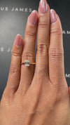 1 Carat Lab-Grown Solitaire Engagement Ring - Emerald Diamond