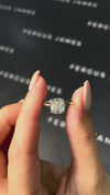 2 Carat Natural Solitaire Engagement Ring - Cushion Diamond