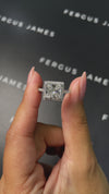 3 Carat Lab-Grown Halo Engagement Ring - Princess Diamond