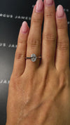 1 Carat Natural Solitaire Engagement Ring - Oval Diamond