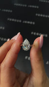 3 Carat Lab-Grown Solitaire Engagement Ring - Pear Diamond