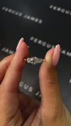 0.5 Carat Natural Trilogy Engagement Ring - Round Diamond