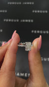 1.5 Carat Lab-Grown Diamond Band Engagement Ring - Radiant Diamond