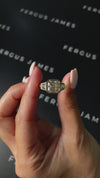 4 Carat Natural Trilogy Engagement Ring - Asscher Diamond