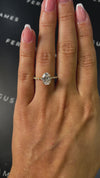 1.5 Carat Lab-Grown Diamond Band Engagement Ring - Oval Diamond
