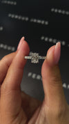 1 Carat Lab-Grown Diamond Band Engagement Ring - Radiant Diamond
