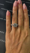 4 Carat Lab-Grown Diamond Band Engagement Ring - Round Diamond