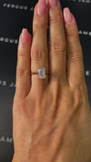 2.5 Carat Lab-Grown Solitaire Engagement Ring - Emerald Diamond