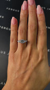 1 Carat Lab-Grown Trilogy Engagement Ring - Cushion Diamond
