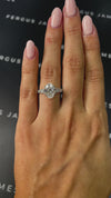 2.5 Carat Lab-Grown Diamond Band Engagement Ring - Oval Diamond