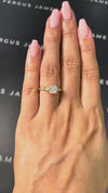 1 Carat Lab-Grown Diamond Band Engagement Ring - Cushion Diamond