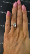 2.5 Carat Natural Solitaire Engagement Ring - Oval Diamond