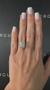 7 Carat Lab-Grown Solitaire Engagement Ring - Emerald Diamond