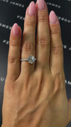 2 Carat Lab-Grown Diamond Band Engagement Ring - Round Diamond