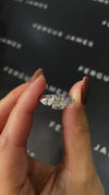 2 Carat Lab-Grown Trilogy Engagement Ring - Cushion Diamond