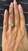 2 Carat Lab-Grown Solitaire Engagement Ring - Cushion Diamond