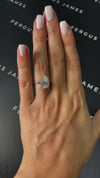 3 Carat Lab-Grown Solitaire Engagement Ring - Pear Diamond