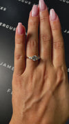 1 Carat Lab-Grown Trilogy Engagement Ring - Round Diamond