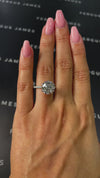 5 Carat Lab-Grown Diamond Band Engagement Ring - Round Diamond