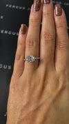1.5 Carat Lab-Grown Diamond Band Engagement Ring - Oval Diamond