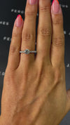 0.5 Carat Natural Diamond Band Engagement Ring - Round Diamond