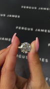 6 Carat Lab-Grown Diamond Band Engagement Ring - Round Diamond