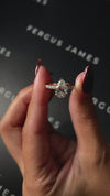 1.5 Carat Lab-Grown Diamond Band Engagement Ring - Pear Diamond