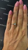 1 Carat Natural Solitaire Engagement Ring - Princess Diamond