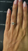 1 Carat Lab-Grown Diamond Band Engagement Ring - Oval Diamond