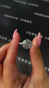 5 Carat Lab-Grown Diamond Band Engagement Ring - Round Diamond