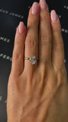 2 Carat Natural Solitaire Engagement Ring - Oval Diamond