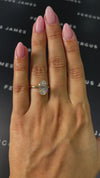 3 Carat Lab-Grown Solitaire Engagement Ring - Oval Diamond