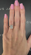 4 Carat Natural Solitaire Engagement Ring - Cushion Diamond