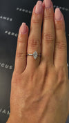 0.5 Carat Natural Solitaire Engagement Ring - Marquise Diamond
