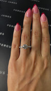 1.5 Carat Lab-Grown Diamond Band Engagement Ring - Round Diamond