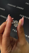 3 Carat Natural Solitaire Engagement Ring - Oval Diamond