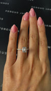 2 Carat Lab-Grown Diamond Band Engagement Ring - Emerald Diamond