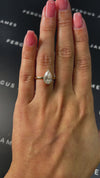 2 Carat Lab-Grown Solitaire Engagement Ring - Pear Diamond