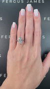 3 Carat Lab-Grown Solitaire Engagement Ring - Marquise Diamond