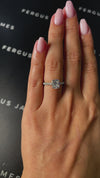 1.5 Carat Lab-Grown Diamond Band Engagement Ring - Cushion Diamond