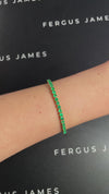 4 Carat Natural Colombian Emerald Tennis Bracelet