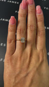 1.5 Carat Lab-Grown Solitaire Engagement Ring - Emerald Diamond