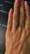 1 Carat Lab-Grown Solitaire Engagement Ring - Heart Diamond in 18k White Gold Setting