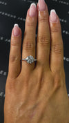 2.5 Carat Natural Trilogy Engagement Ring - Round Diamond