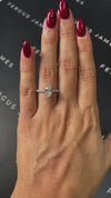 1 Carat Lab-Grown Diamond Band Engagement Ring - Oval Diamond
